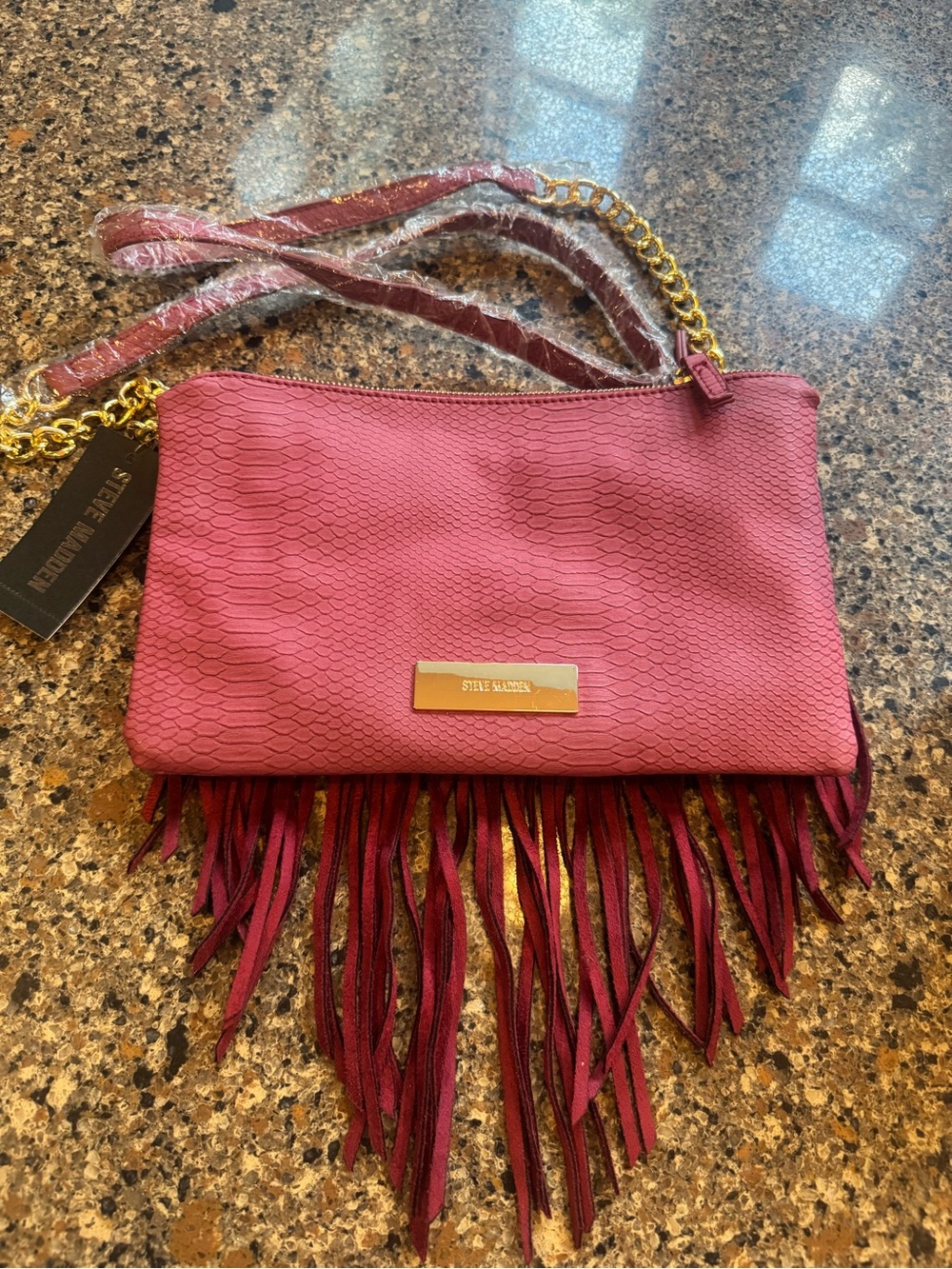Steve Madden RedFringe Crossbody Bag